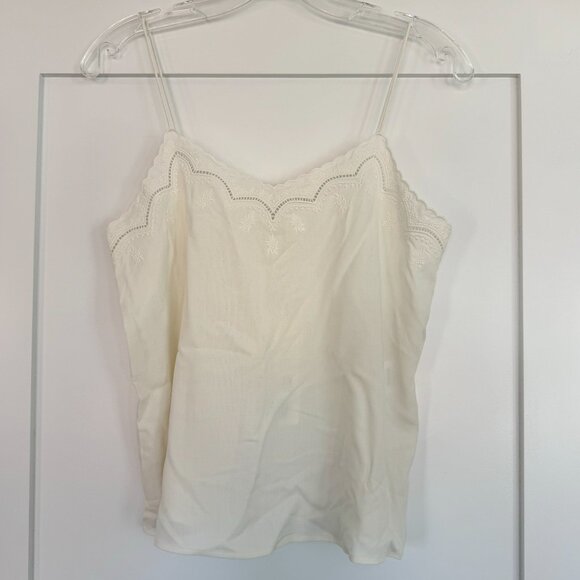NWT Sezane womens Palma cami top in Ecru silk size 36 - Picture 4 of 6